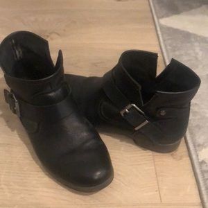 Black ankle boots